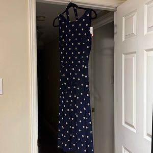 Lovely navy below the knee dress. Anne Klein size 12. New with tags on